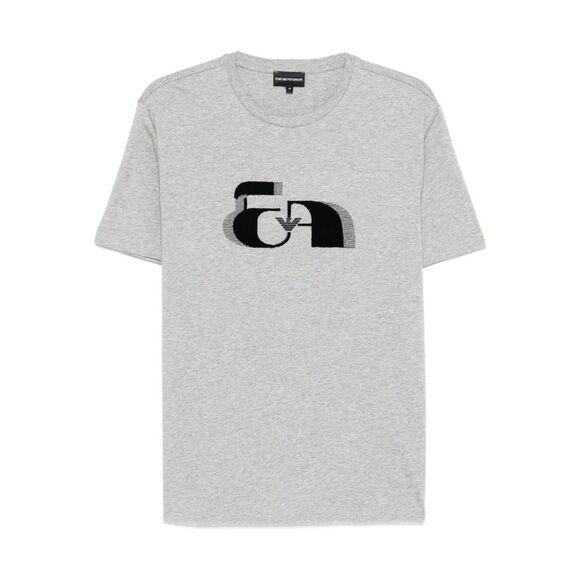 Emporio Armani Men Printed Cotton T-Shirt